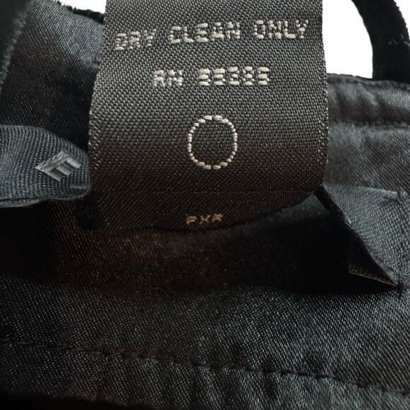 Vintage Y2K Black Velvet Maxi Dress Dark Feminine Goth Party Gown Spaghetti St - Picture 2 of 11